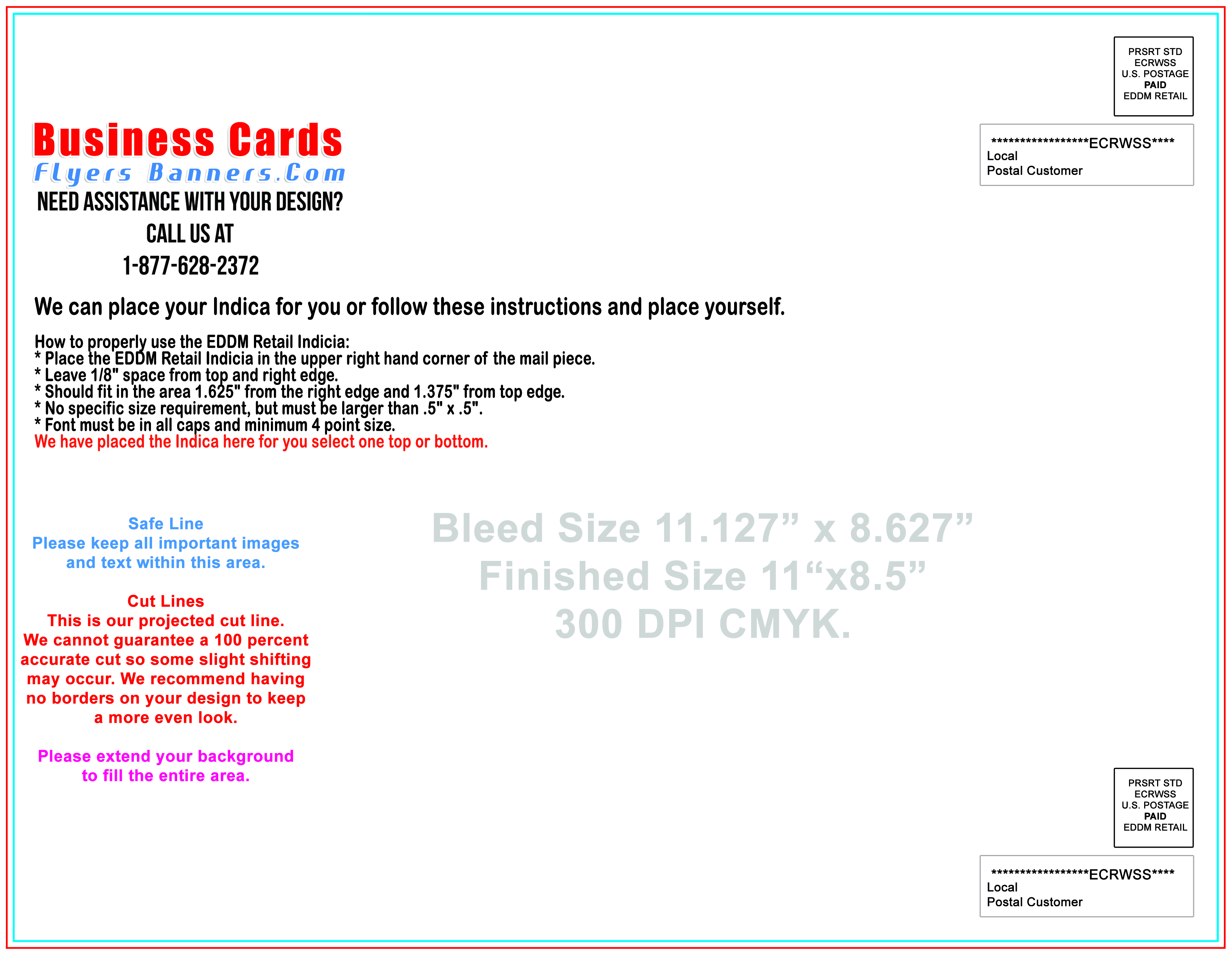 EDDM postcard Templates - Free Shipping and Low Prices With 6X9 Postcard Template