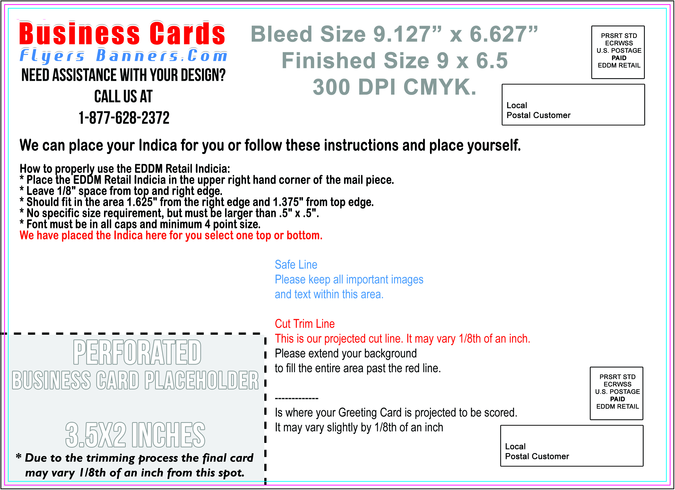 EDDM postcard Templates - Free Shipping and Low Prices Within Eddm Postcard Template