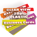 cheap clear plastic business cards