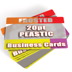 frosted plastic business cards cheap