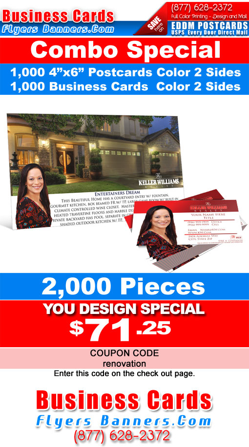 1000 business cards 1000 postcards 4x6