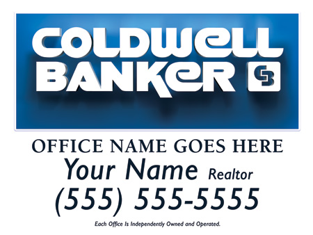 Coldwell Banker 24x18 Sign template 1w