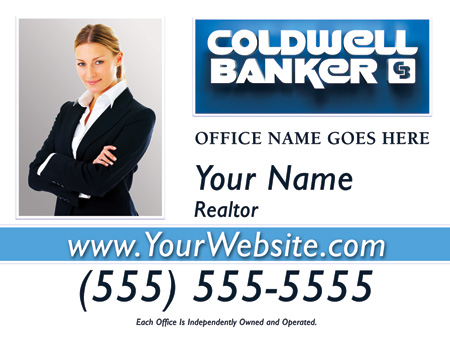 Coldwell Banker 24x18 Sign template 2w
