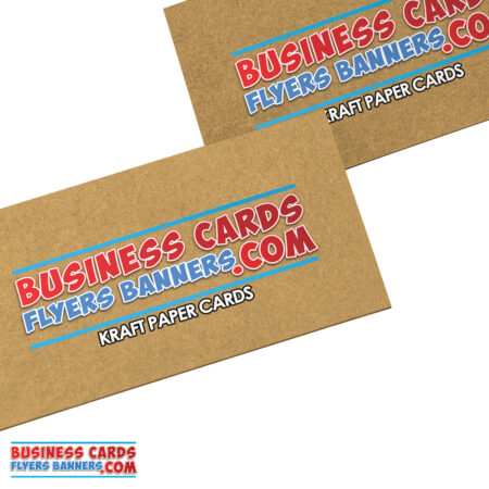Kraft Business Cards White Ink