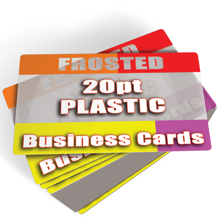 Frosted Plastic Business Cards Printed Cheap