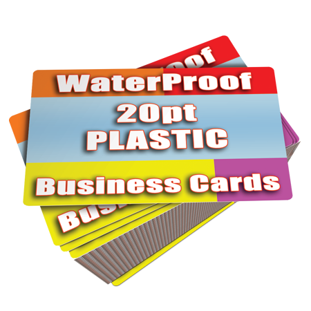 White Plastic Business Cards Printed Cheap